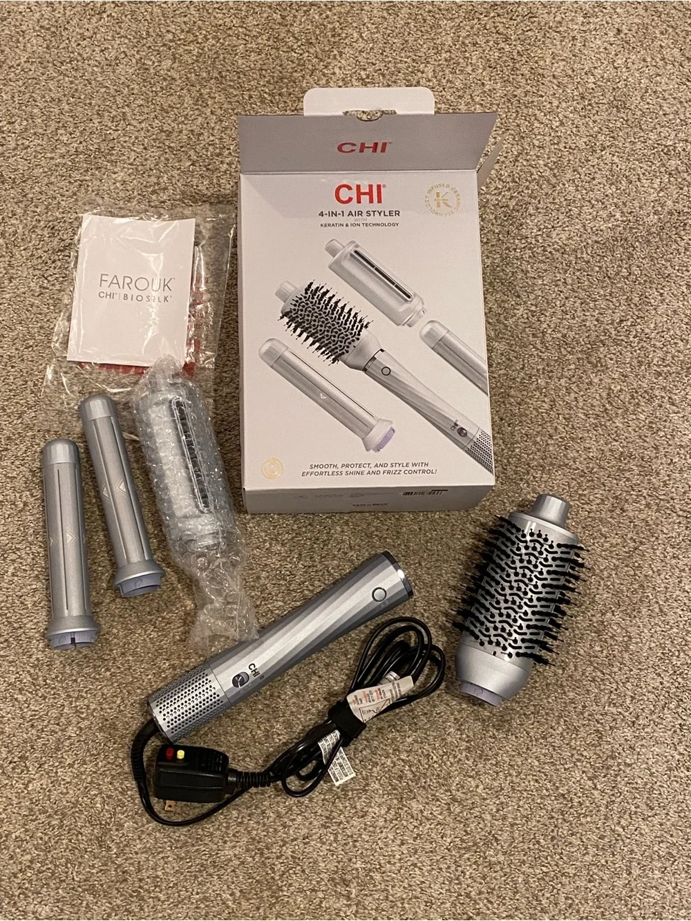 CHI 4-in-1 Air Styler Hair Tool - Silver